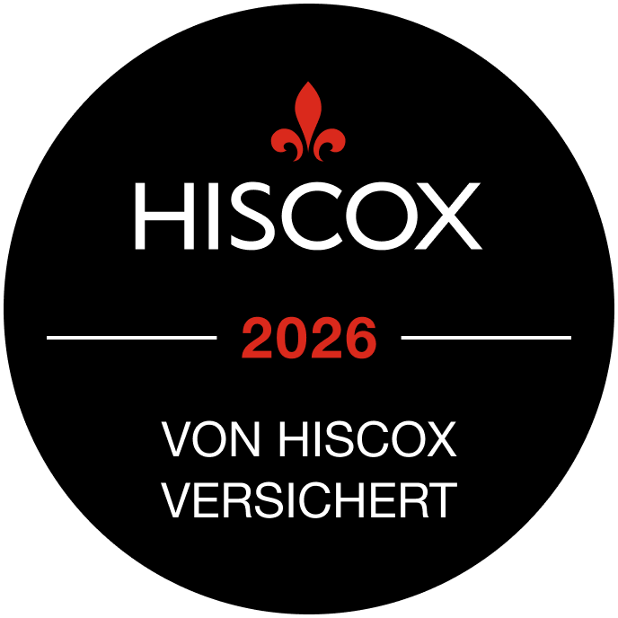 Siegel: Von Hiscox versichert, 2026